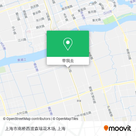 上海市南桥西渡森瑞花木场地图