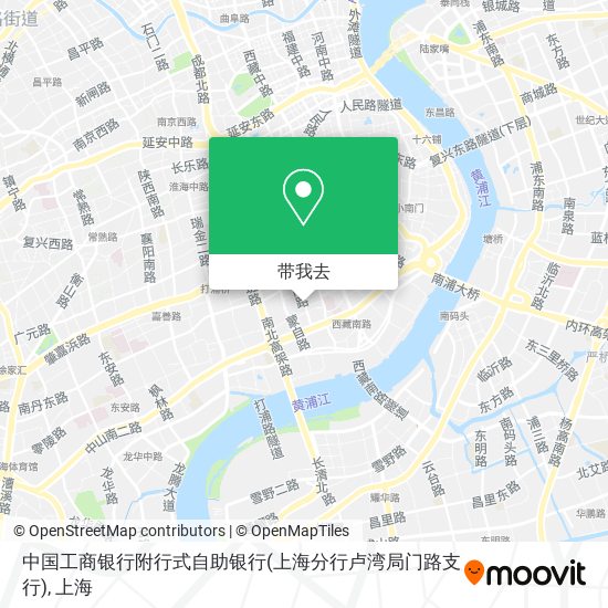 中国工商银行附行式自助银行(上海分行卢湾局门路支行)地图