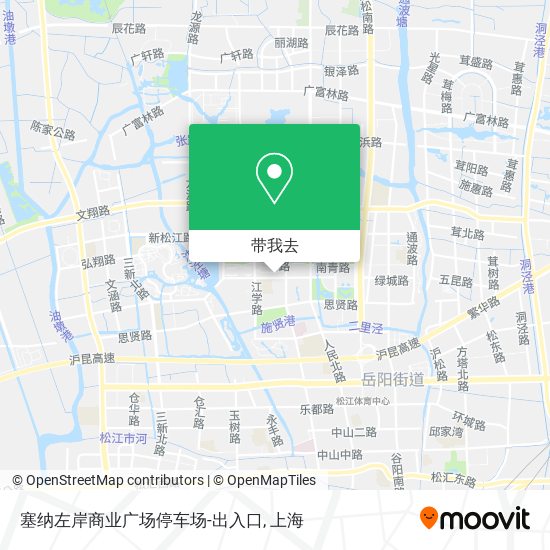 塞纳左岸商业广场停车场-出入口地图