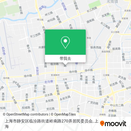 上海市静安区临汾路街道岭南路270弄居民委员会地图