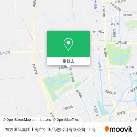 东方国际集团上海市针织品进出口有限公司地图