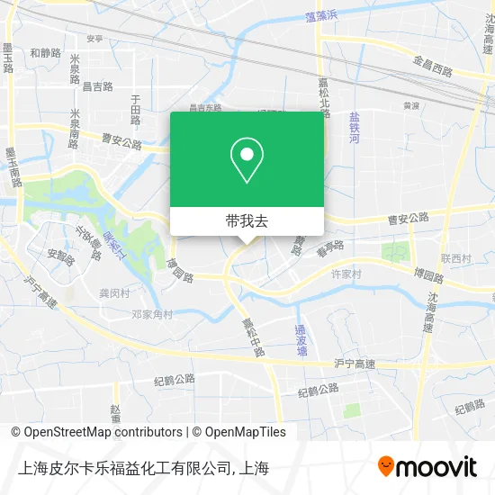 上海皮尔卡乐福益化工有限公司地图