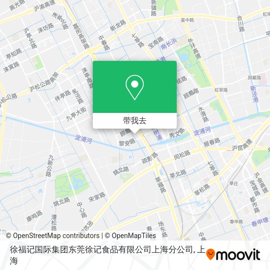 徐福记国际集团东莞徐记食品有限公司上海分公司地图