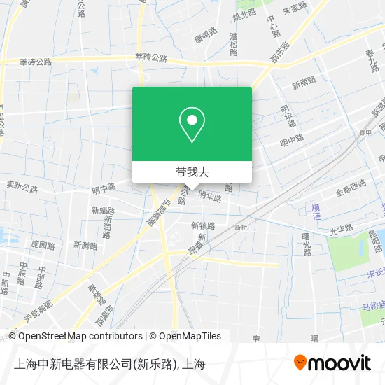 上海申新电器有限公司(新乐路)地图