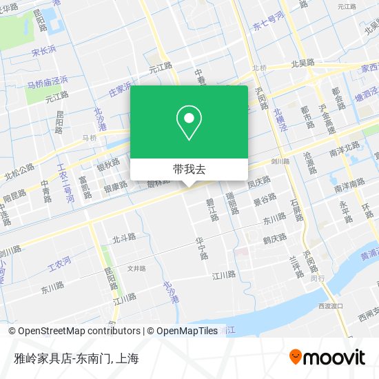 雅岭家具店-东南门地图