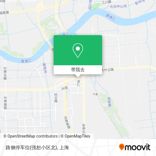 路侧停车位(强恕小区北)地图