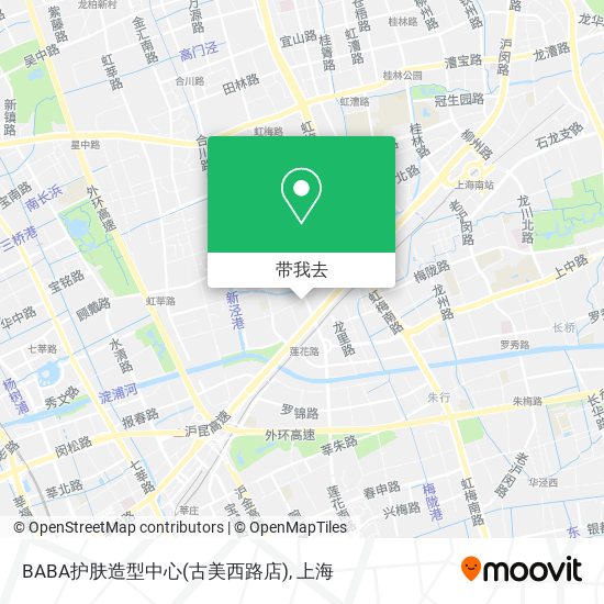 BABA护肤造型中心(古美西路店)地图