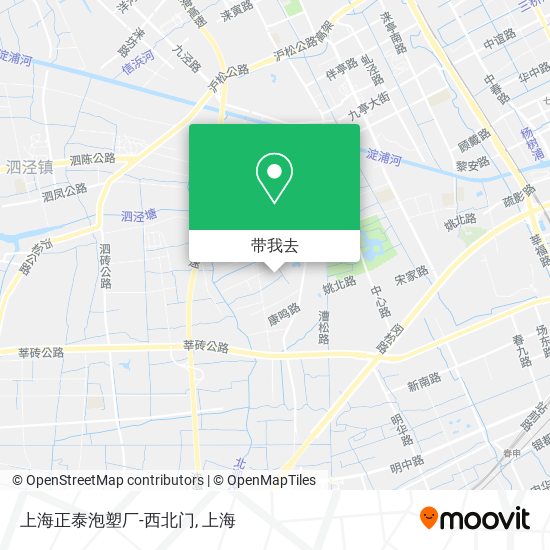 上海正泰泡塑厂-西北门地图