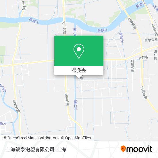 上海银泉泡塑有限公司地图