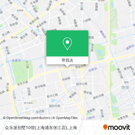 众乐派别墅10馆(上海浦东张江店)地图