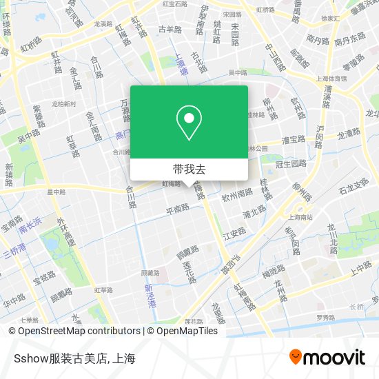 Sshow服装古美店地图