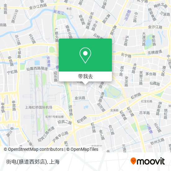 街电(膳道西郊店)地图