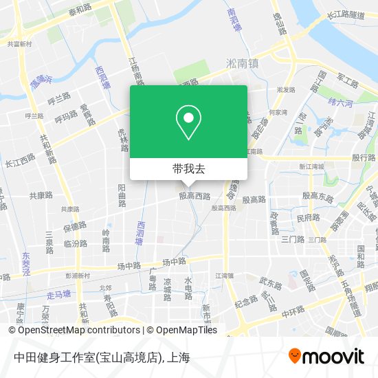 中田健身工作室(宝山高境店)地图