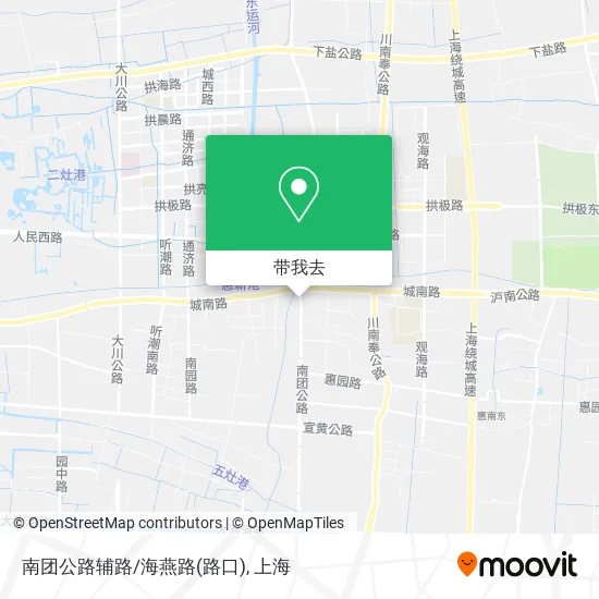南团公路辅路/海燕路(路口)地图