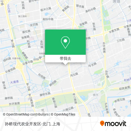 孙桥现代农业开发区-北门地图