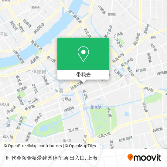 时代金领金桥爱建园停车场-出入口地图
