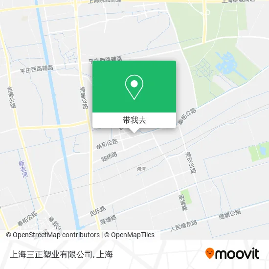 上海三正塑业有限公司地图
