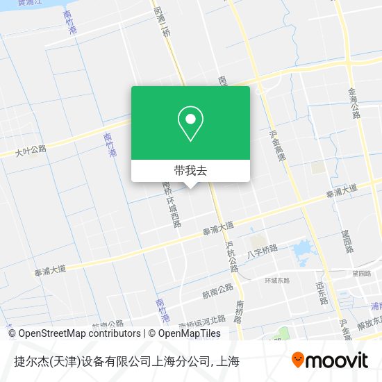 捷尔杰(天津)设备有限公司上海分公司地图
