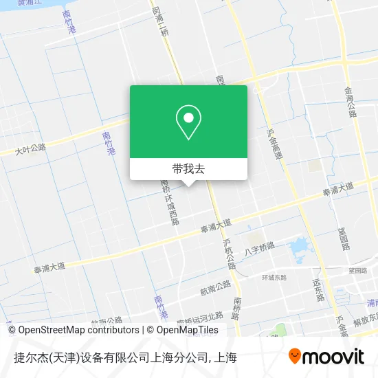 捷尔杰(天津)设备有限公司上海分公司地图