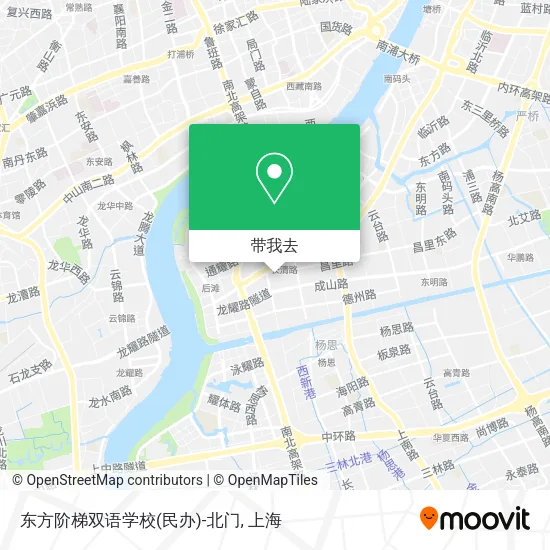 东方阶梯双语学校(民办)-北门地图