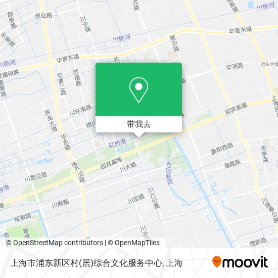上海市浦东新区村(居)综合文化服务中心地图