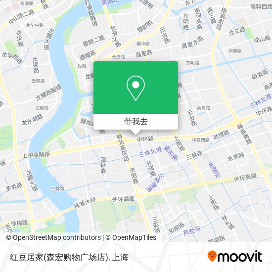 红豆居家(森宏购物广场店)地图