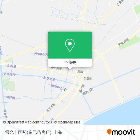 雷允上国药(东元药房店)地图