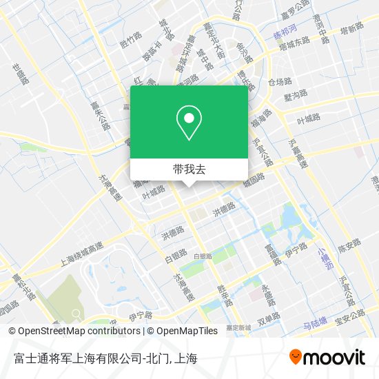 富士通将军上海有限公司-北门地图