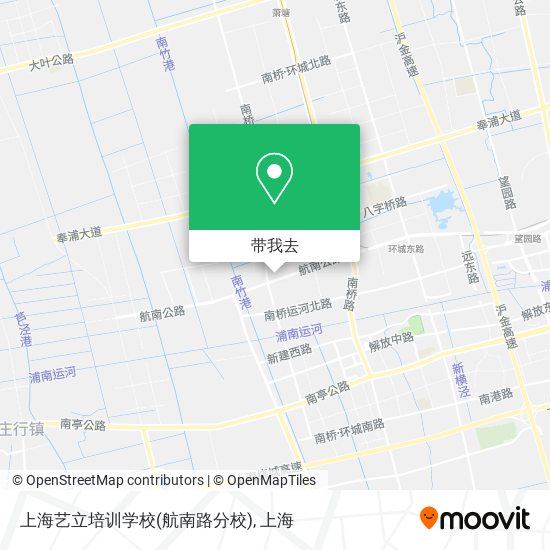 上海艺立培训学校(航南路分校)地图