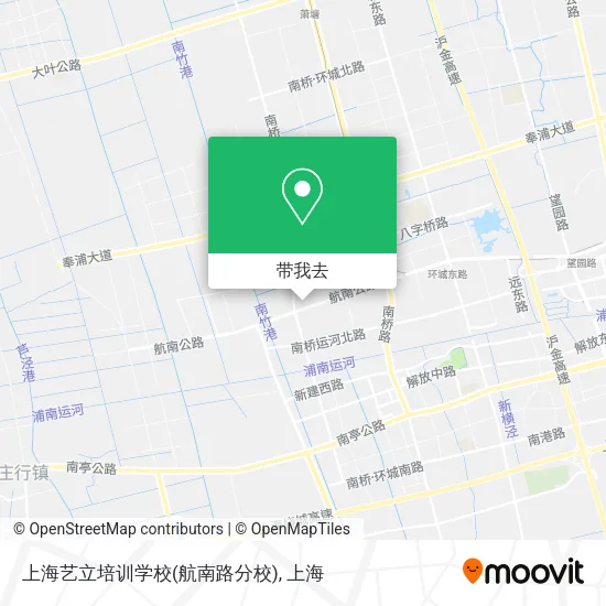上海艺立培训学校(航南路分校)地图