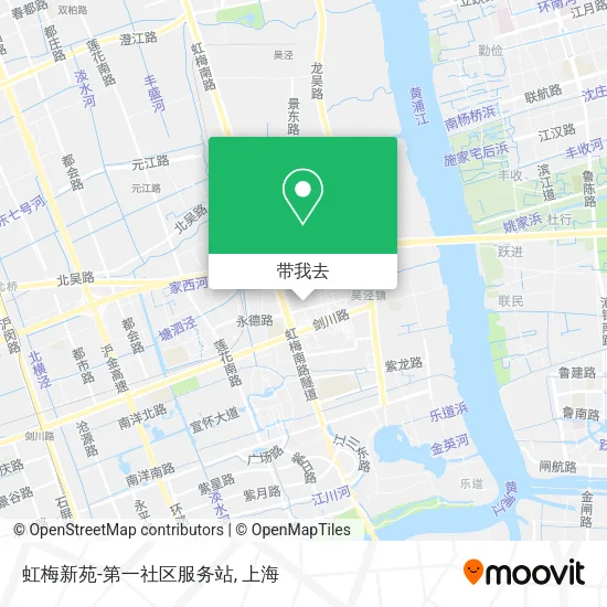虹梅新苑-第一社区服务站地图