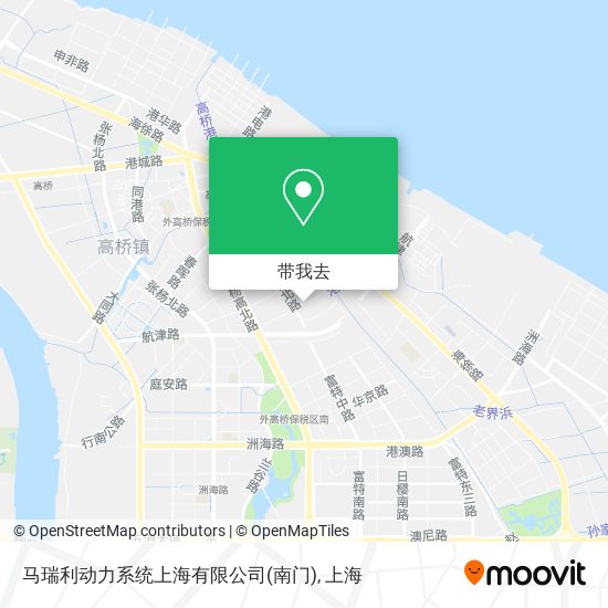 马瑞利动力系统上海有限公司(南门)地图