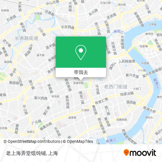 老上海弄堂馄饨铺地图
