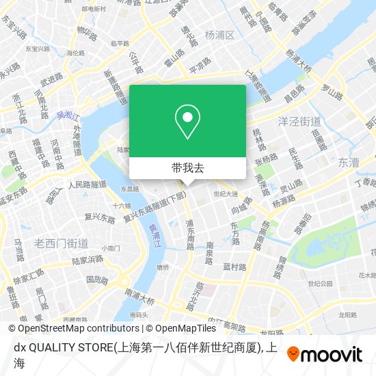 dx QUALITY STORE(上海第一八佰伴新世纪商厦)地图