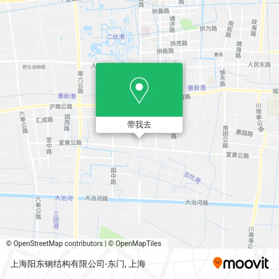 上海阳东钢结构有限公司-东门地图