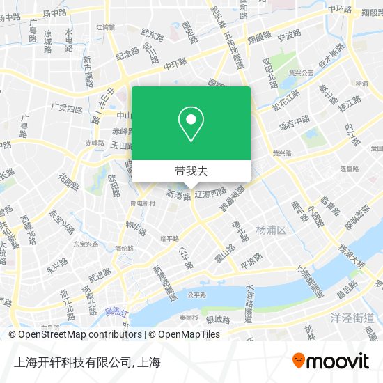 上海开轩科技有限公司地图
