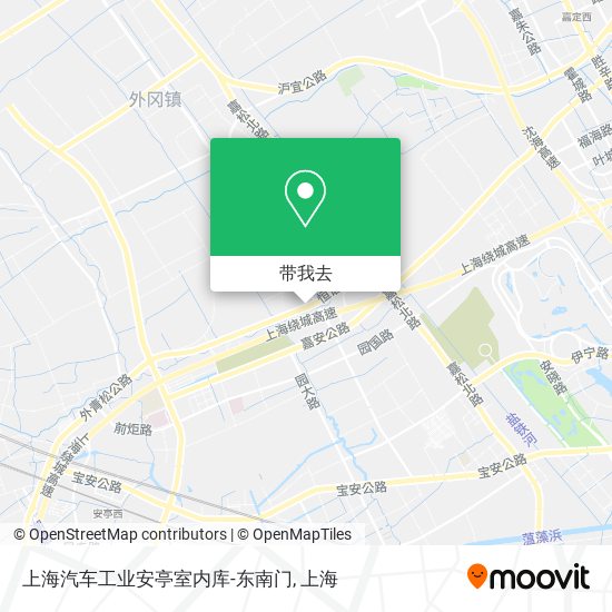 上海汽车工业安亭室内库-东南门地图