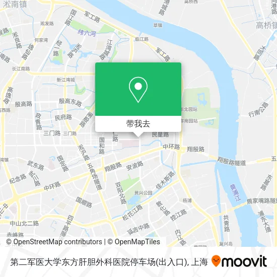 第二军医大学东方肝胆外科医院停车场(出入口)地图