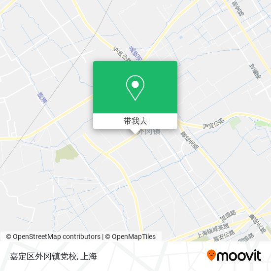 嘉定区外冈镇党校地图