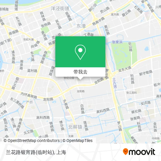 兰花路银宵路(临时站)地图