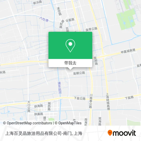 上海百灵晶旅游用品有限公司-南门地图