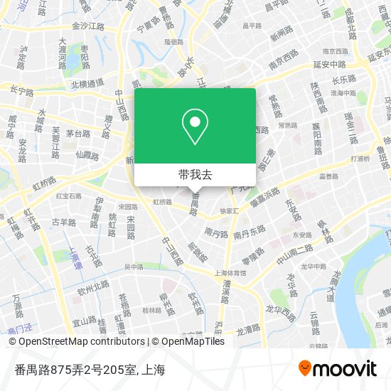 番禺路875弄2号205室地图