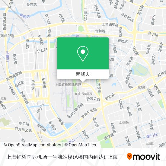 上海虹桥国际机场一号航站楼(A楼国内到达)地图