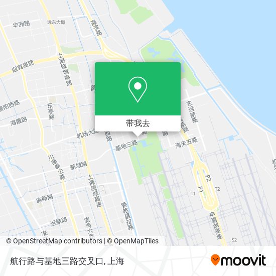 航行路与基地三路交叉口地图