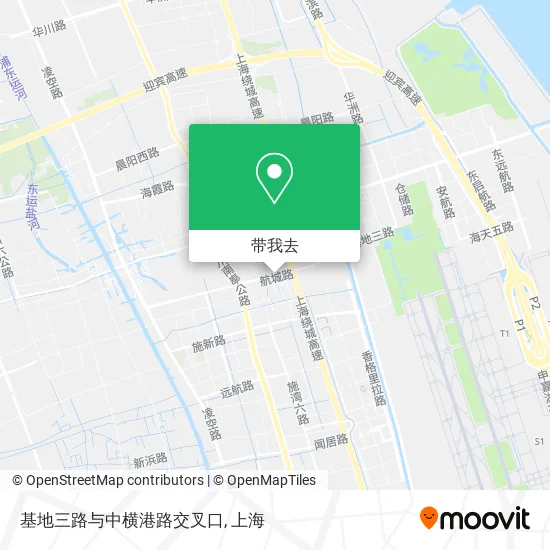 基地三路与中横港路交叉口地图
