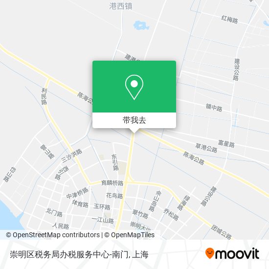 崇明区税务局办税服务中心-南门地图