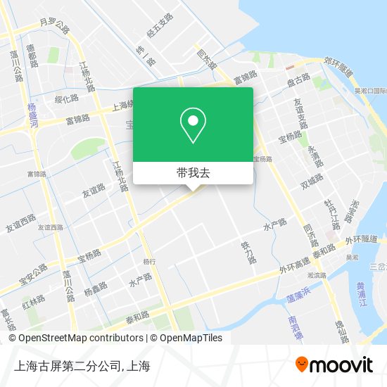 上海古屏第二分公司地图