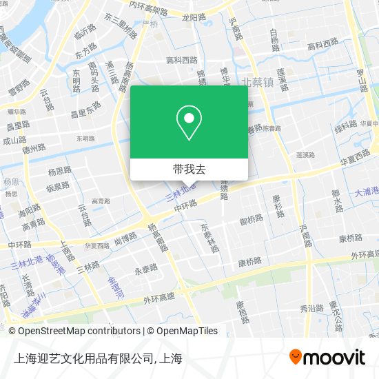 上海迎艺文化用品有限公司地图