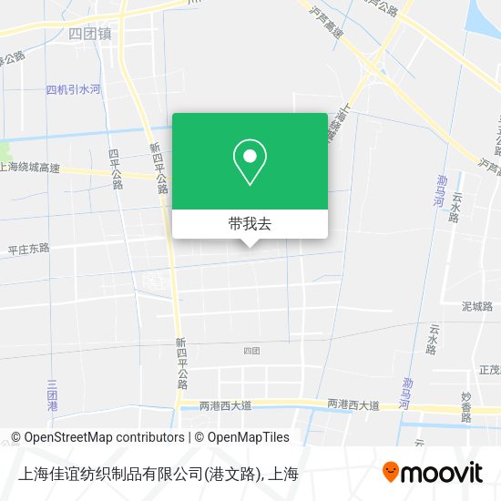 上海佳谊纺织制品有限公司(港文路)地图
