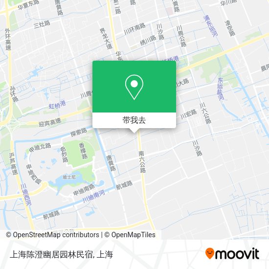 上海陈澄幽居园林民宿地图